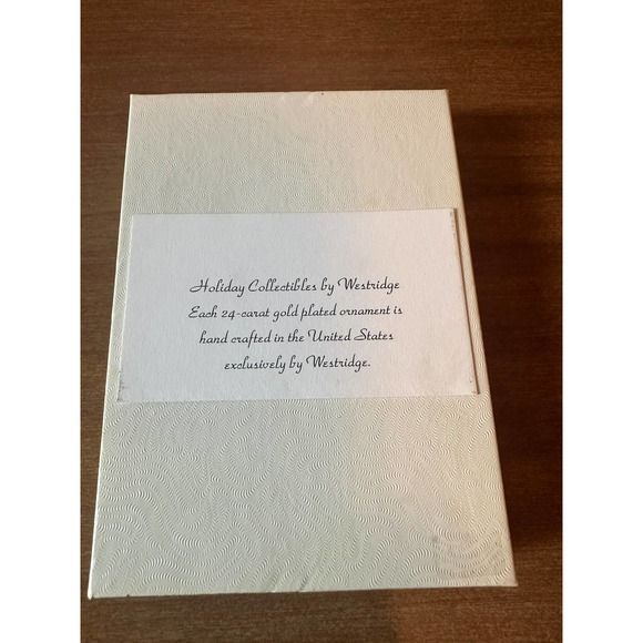 Vintage 24K plated Christmas ornament - Picture 7 of 10